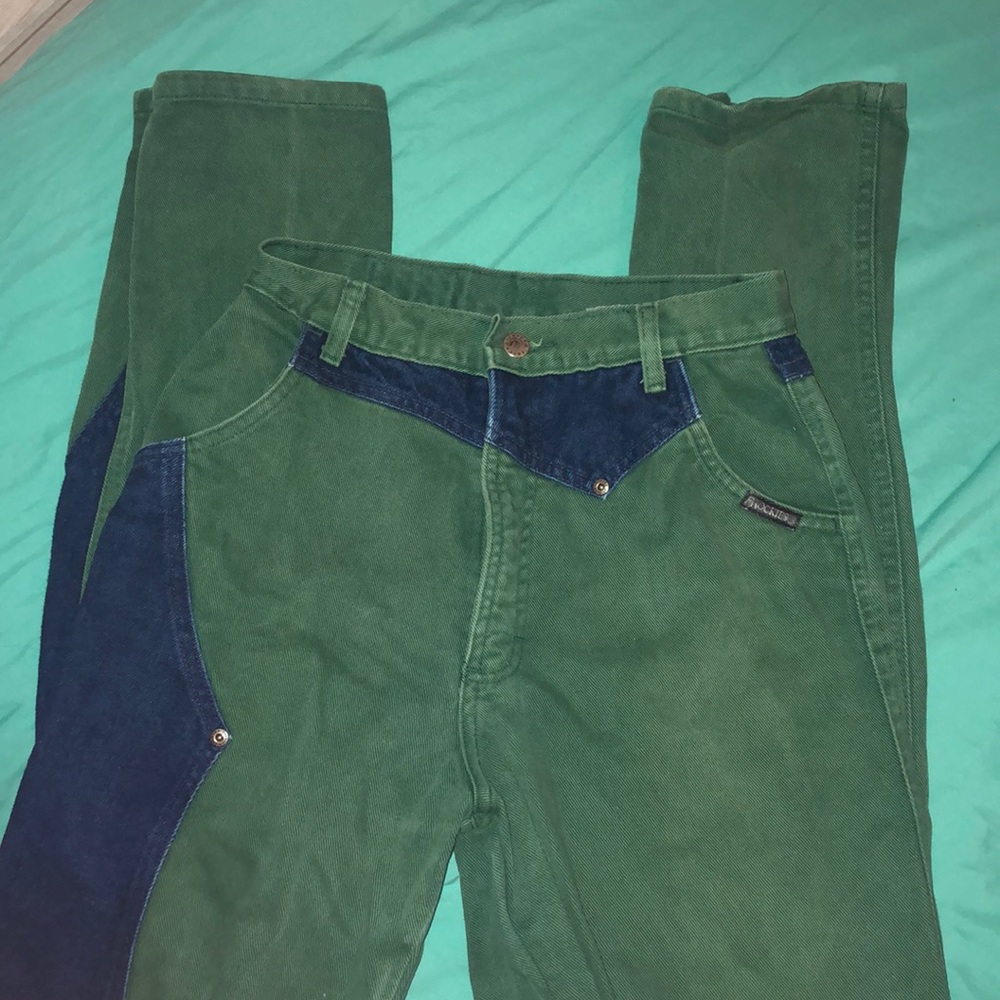 RARE VINTAGE green Rocky Mountain Jeans